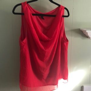 Red Ann Taylor blouse